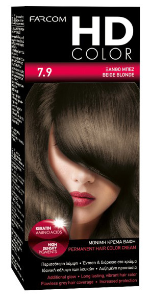 FARCOM HD HAIR COLOR 60ML 7.9