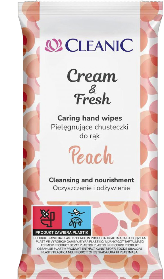 WET WIPES 15PCS CLEANIC CREAM & FRESH