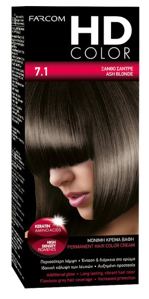 FARCOM HD HAIR COLOR 60ML 7.1